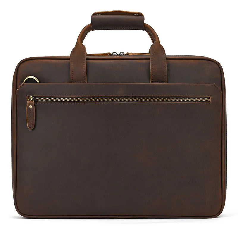 VALCORT™ Men's Genuine Leather Executive Briefcase