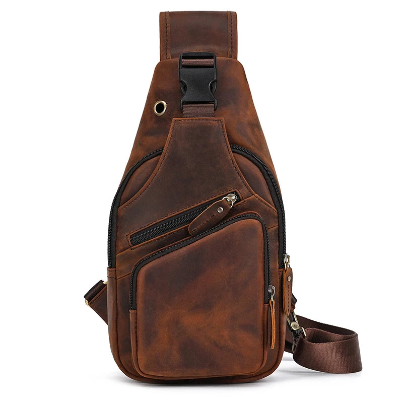 Thalon ™ Leather Crossbody Bag