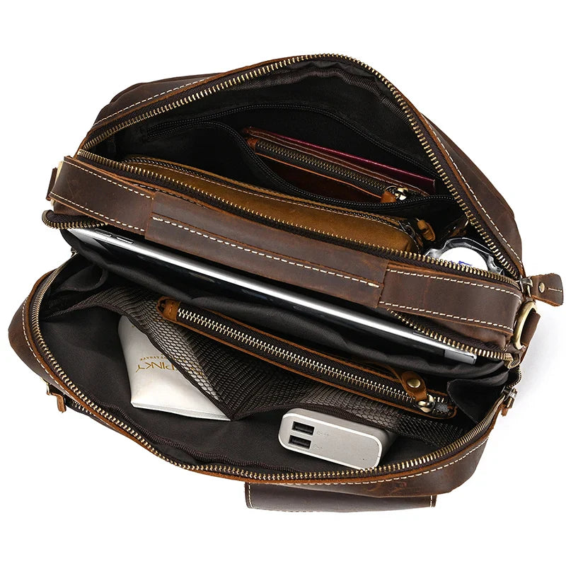 BRELVANN™ Genuine Leather Crossbody Bag