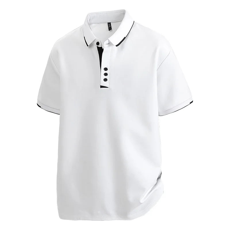 TALVARO™ Plus Size Short Sleeve Polo Shirt