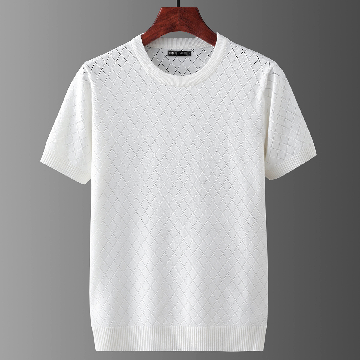 ZAREK™ White Cashmere T-Shirt