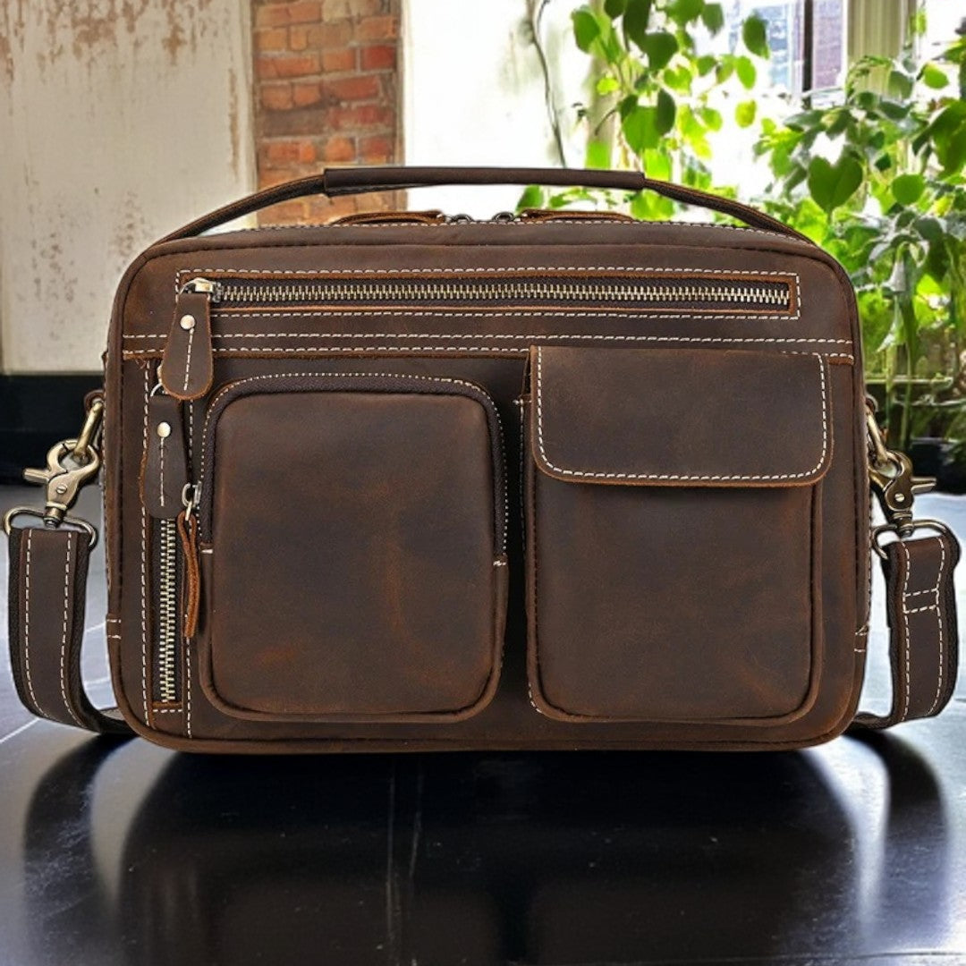 BRELVANN™ Genuine Leather Crossbody Bag