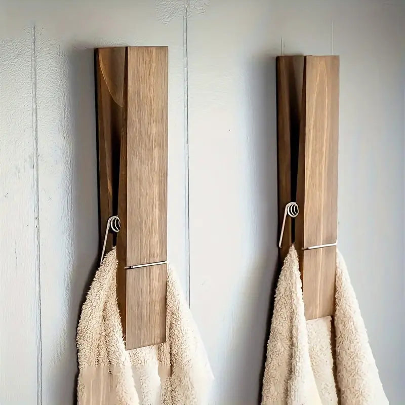 Large Wooden Towel Clips Kit