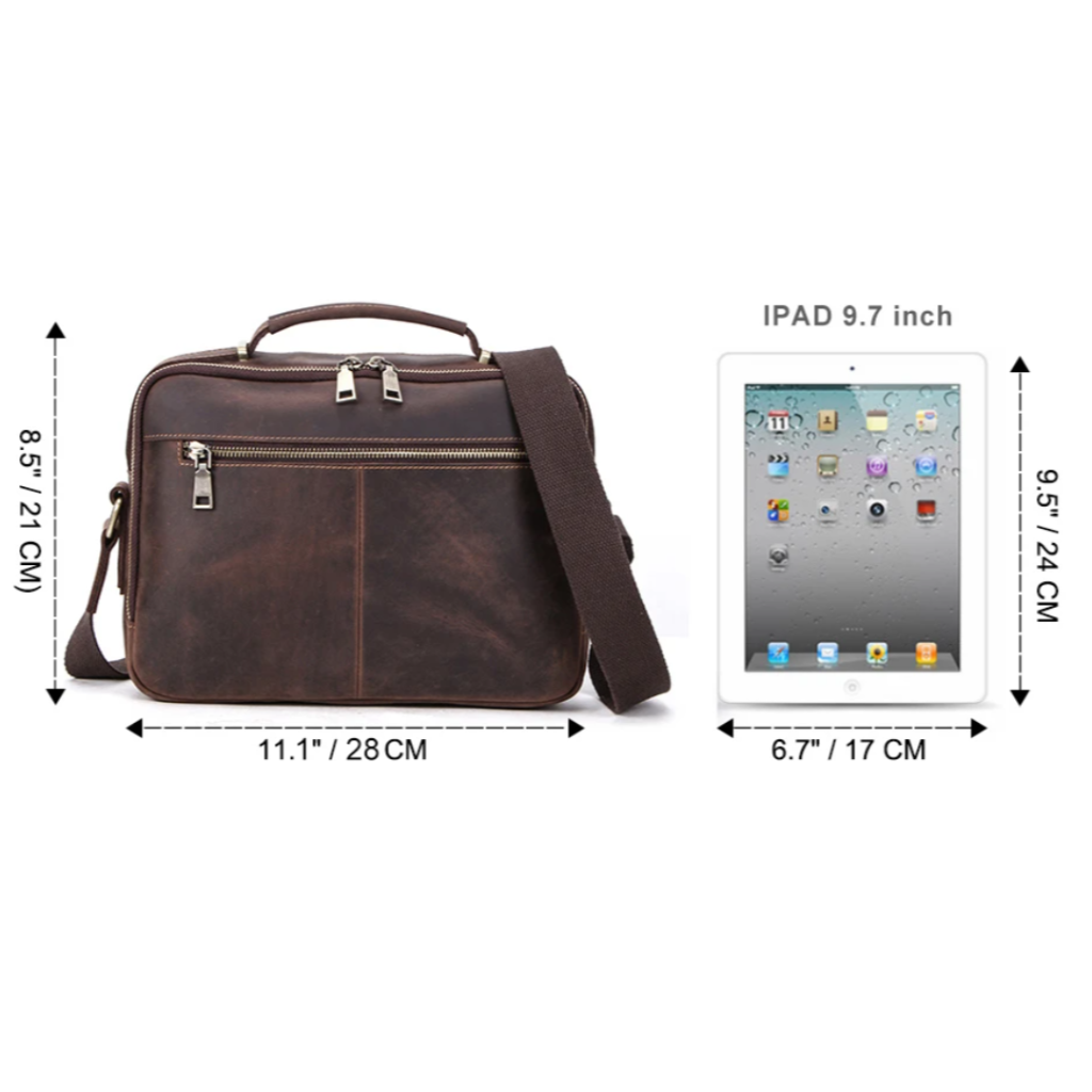 ZORVELLON™ Genuine Leather Crossbody Bag