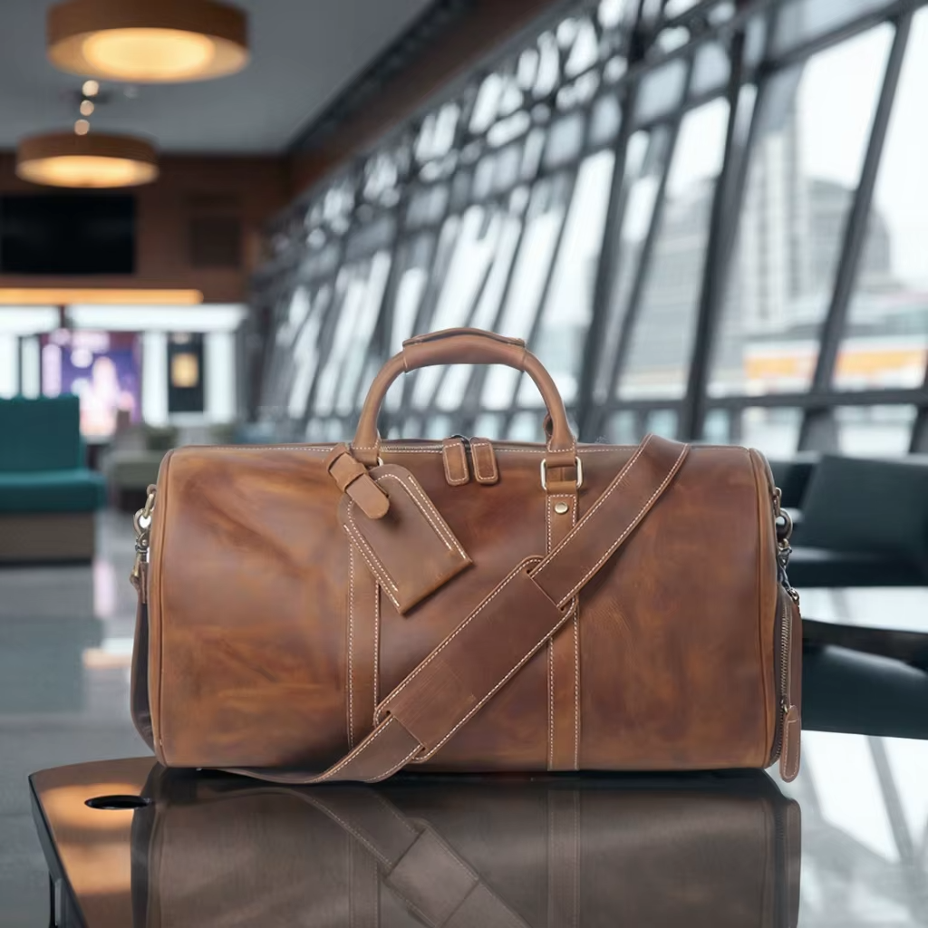 DRAVENCOR™ Genuine Leather Travel Bag