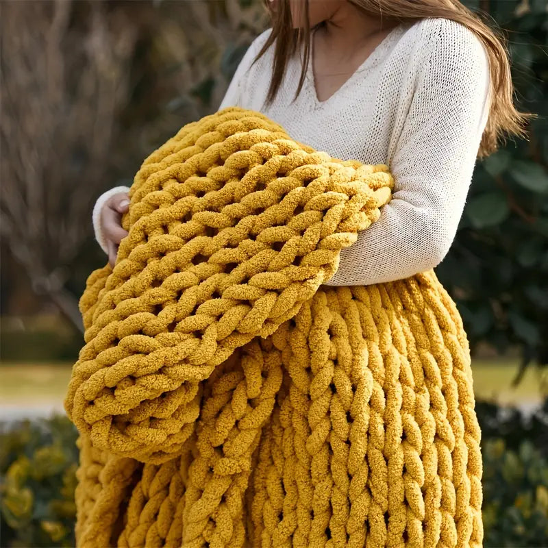 Handmade Chunky Knit Blanket